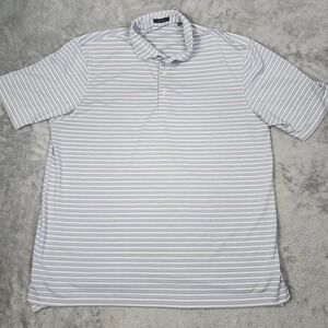 Turtleson Polo‎ Shirt Mens XL Golf Performance Stretch Lightweight Striped